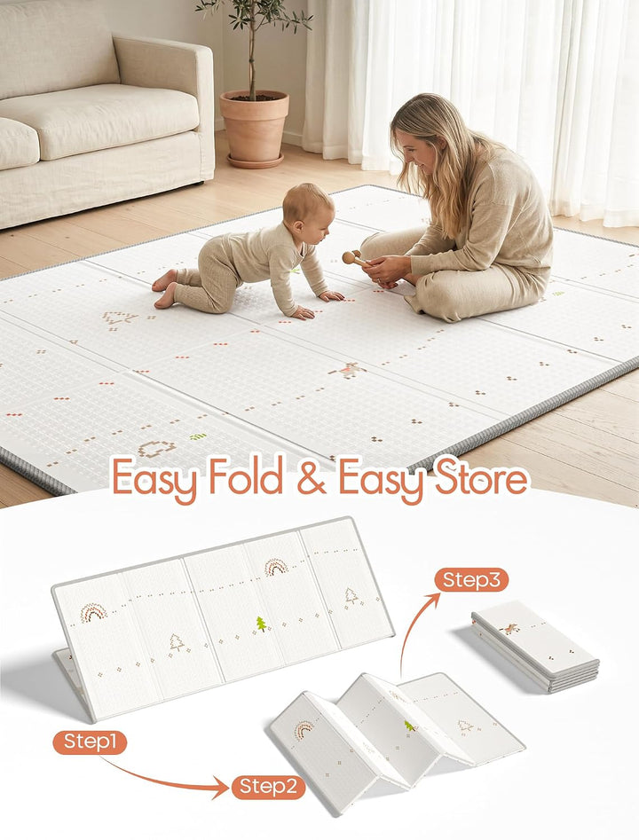 XXL Laufstall Baby mit Matratze 150x180cm für sicheres Spielen