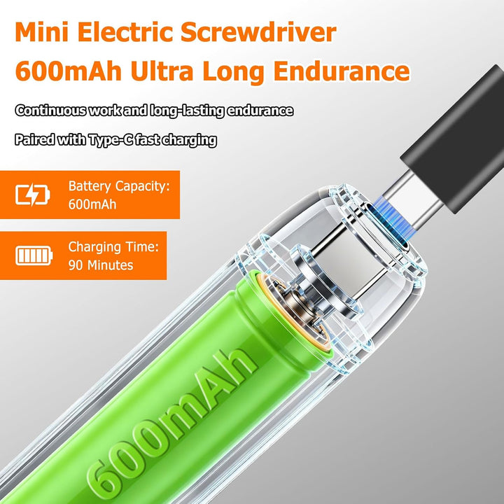 Mini Elektro Schraubendreher Set, Präzisions Elektrischer Schraubendreher 88 Orange, 88 Orange