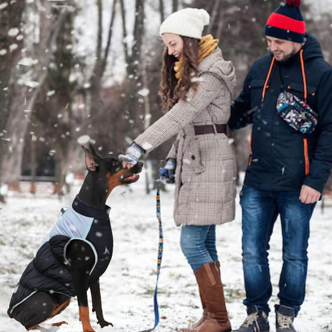 Wintermantel Hundemantel Gross Hund, Hundemantel Winter Rollkragen Warme Reflektierende,Haustier Ski