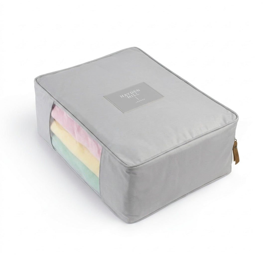 Hayden Hill Luxuriöse Aufbewahrungstasche aus Bio-Baumwolle, 38 cm Grau Gross 15", Grau Gross 15"