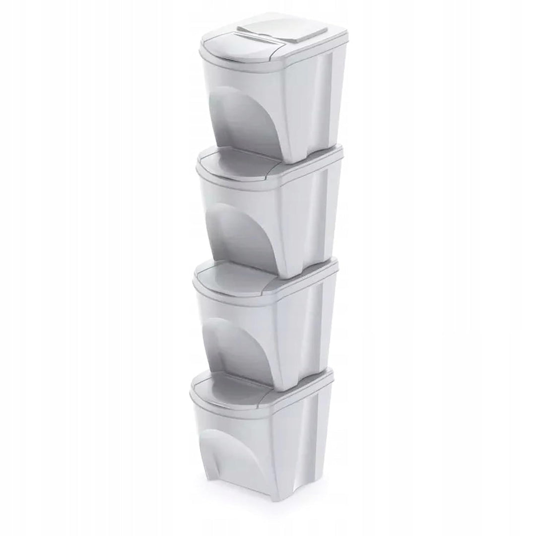 Prosperplast SORTIBOX 4 x 25L Abfallbehälter - Ashen