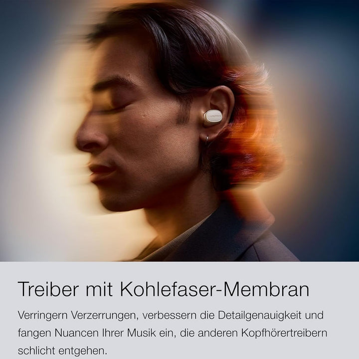 Bowers &amp; Wilkins Pi8 kabellose True Wireless Kopfhörer mit Aktiver Geräuschunterdrückung, Bluetooth,