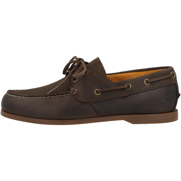Timberland Herren Cedar Bay 2 Eye Boat Shoe 40 EU Dk Brown Full Grain, 40 EU Dk Brown Full Grain