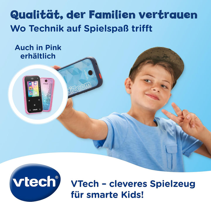 VTech KidiZoom Snap Touch – Kinderkamera im Smartphone-Format mit Touchscreen, Selfie- und Videofunk