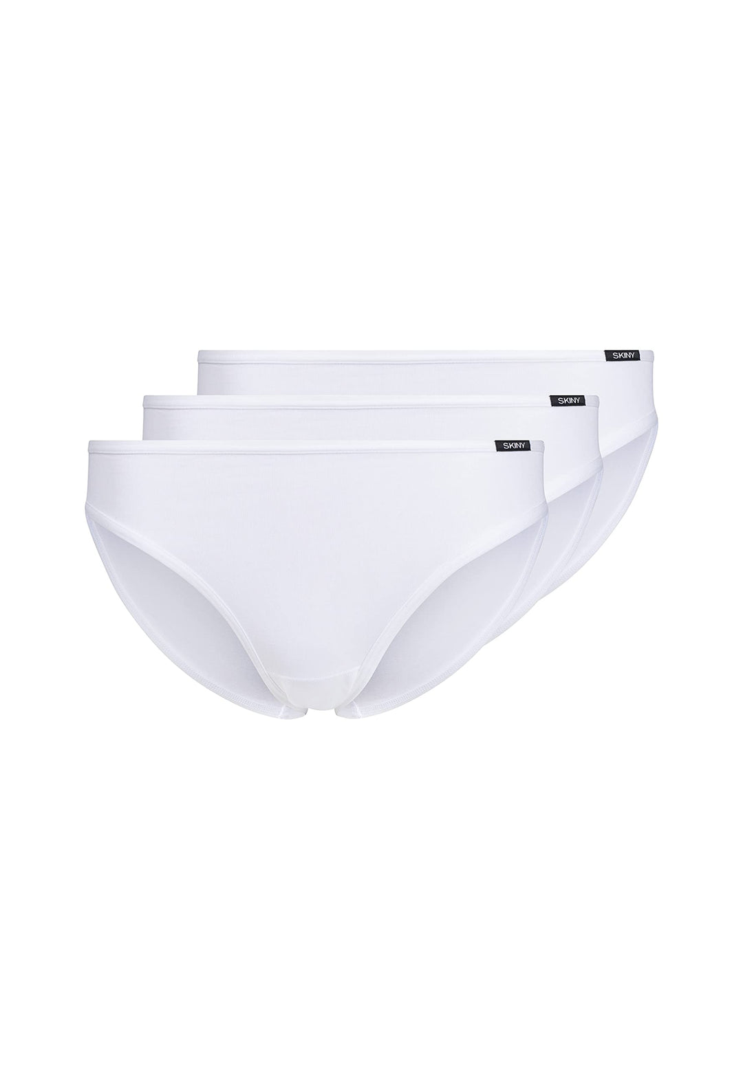 Skiny Damen Cotton Essentials 081482 Slip (3er Pack) L Weiss, L Weiss