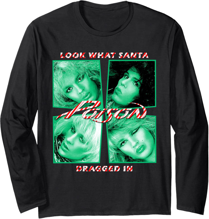 Gift - Schauen Sie, was der Weihnachtsmann hineingezogen hat Langarmshirt