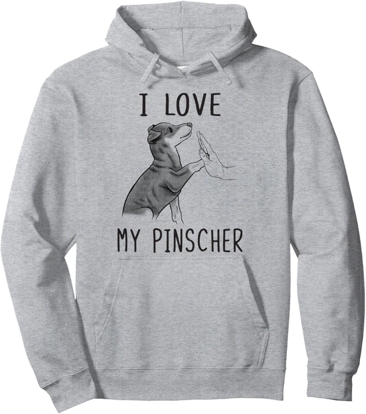 I Love My Pinscher Damen Deutscher Pinscher Hund Pullover Hoodie