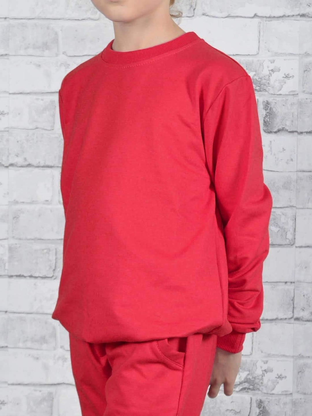 Mädchen Pullover Kinder Pulli Langarm Sweatshirt 30321 152 Rot, 152 Rot