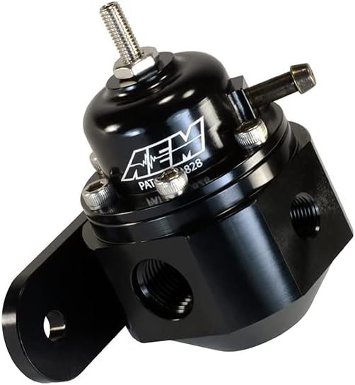 AEM 25-302BK Universal- Einstellbare Treibstoff Luftdruck Regler, Schwarz