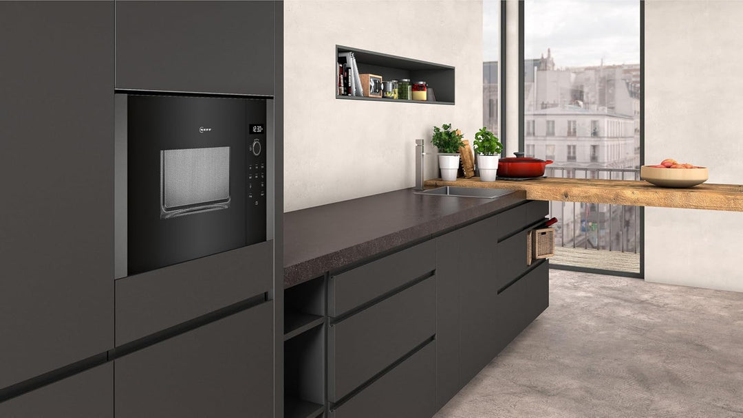 NEFF HLAWD23G0, N 50, Einbau-Mikrowelle ohne Grill, Automatikprogramme, Easy Clean Selbstreinigung,