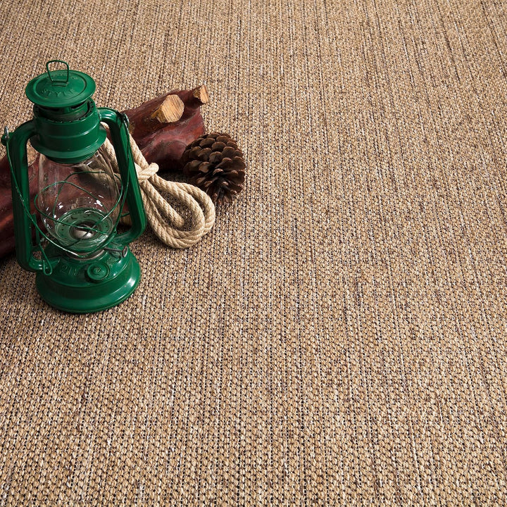 Paco Home Outdoor Teppich wetterfest &amp; langlebig Flachgewebe in moderner Jute-Sisal-Optik in Naturtö