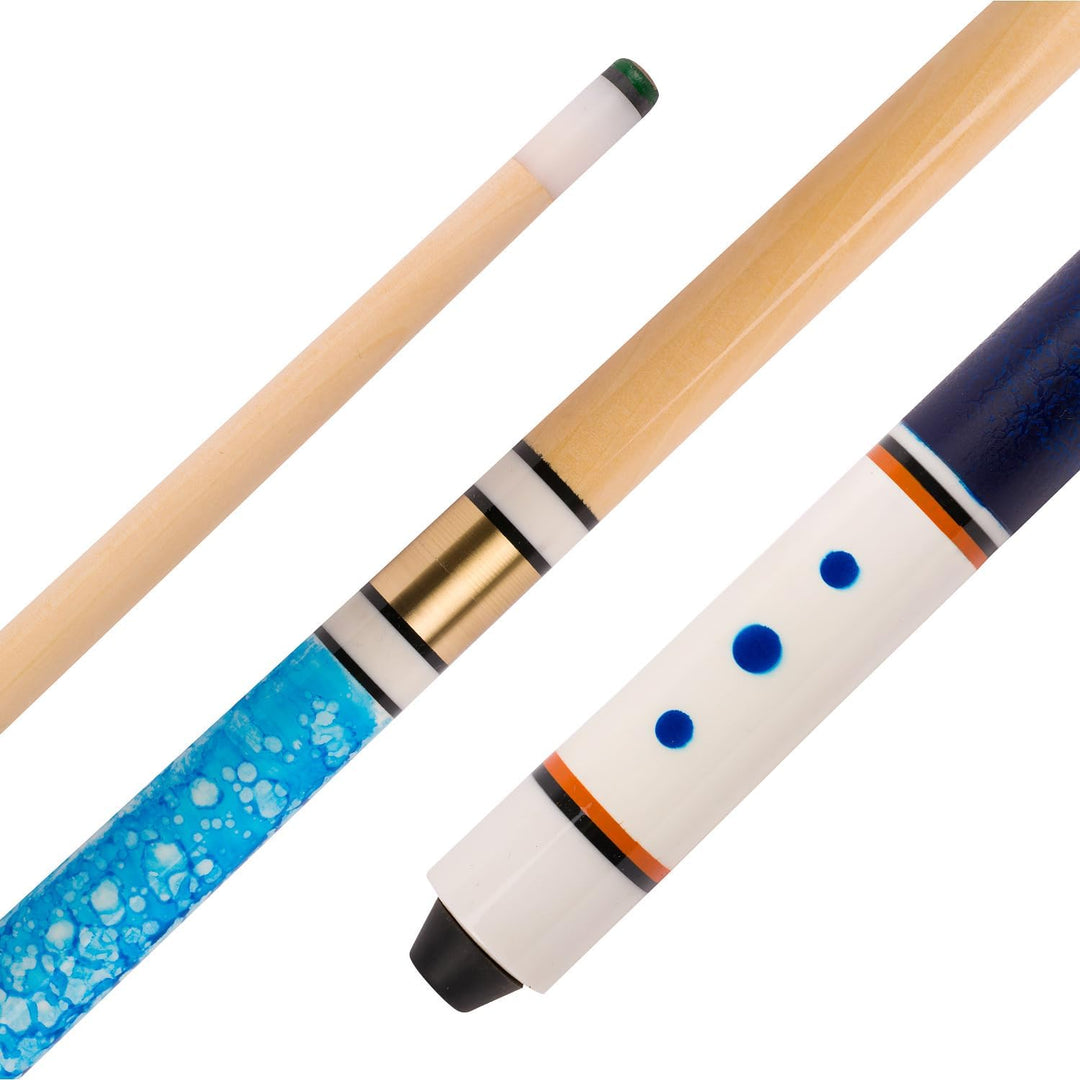 Stradivari Billard-Queue „Captain“ | 2-teilig, 140 cm lang | Hartholz Unterteil, Buchsbaum Oberteil