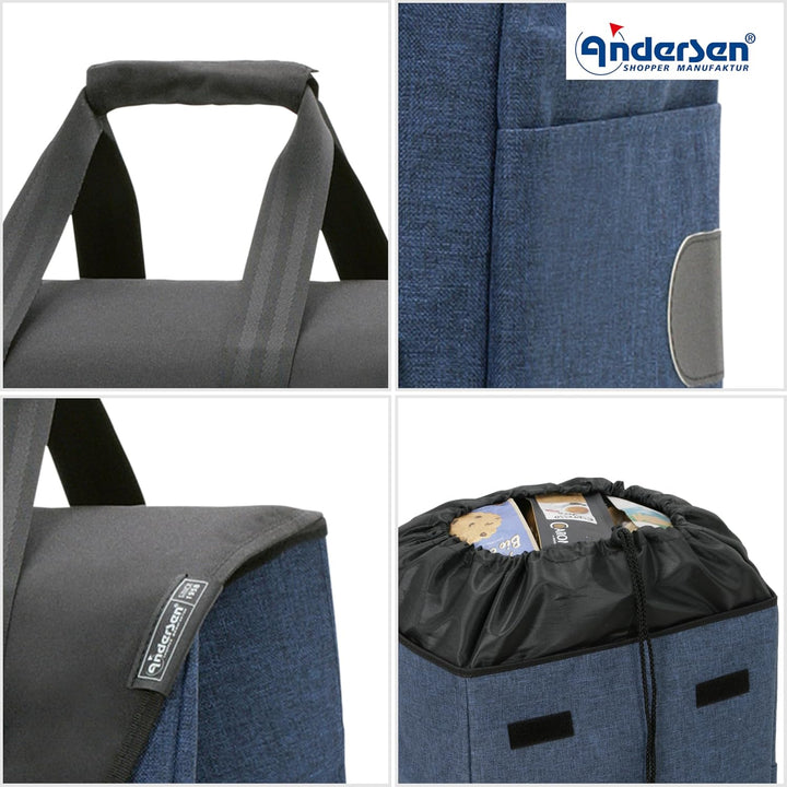 ANDERSEN Einkaufstrolley - Royal Shopper Senta 2.0 blau, Blau