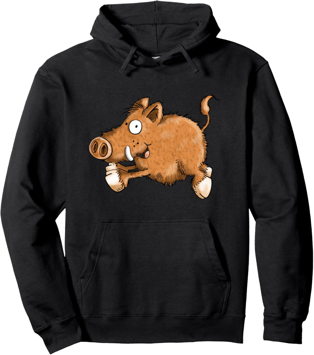 Rennendes Wildschwein I Wutz I Schweinchen Geschenk Pullover Hoodie