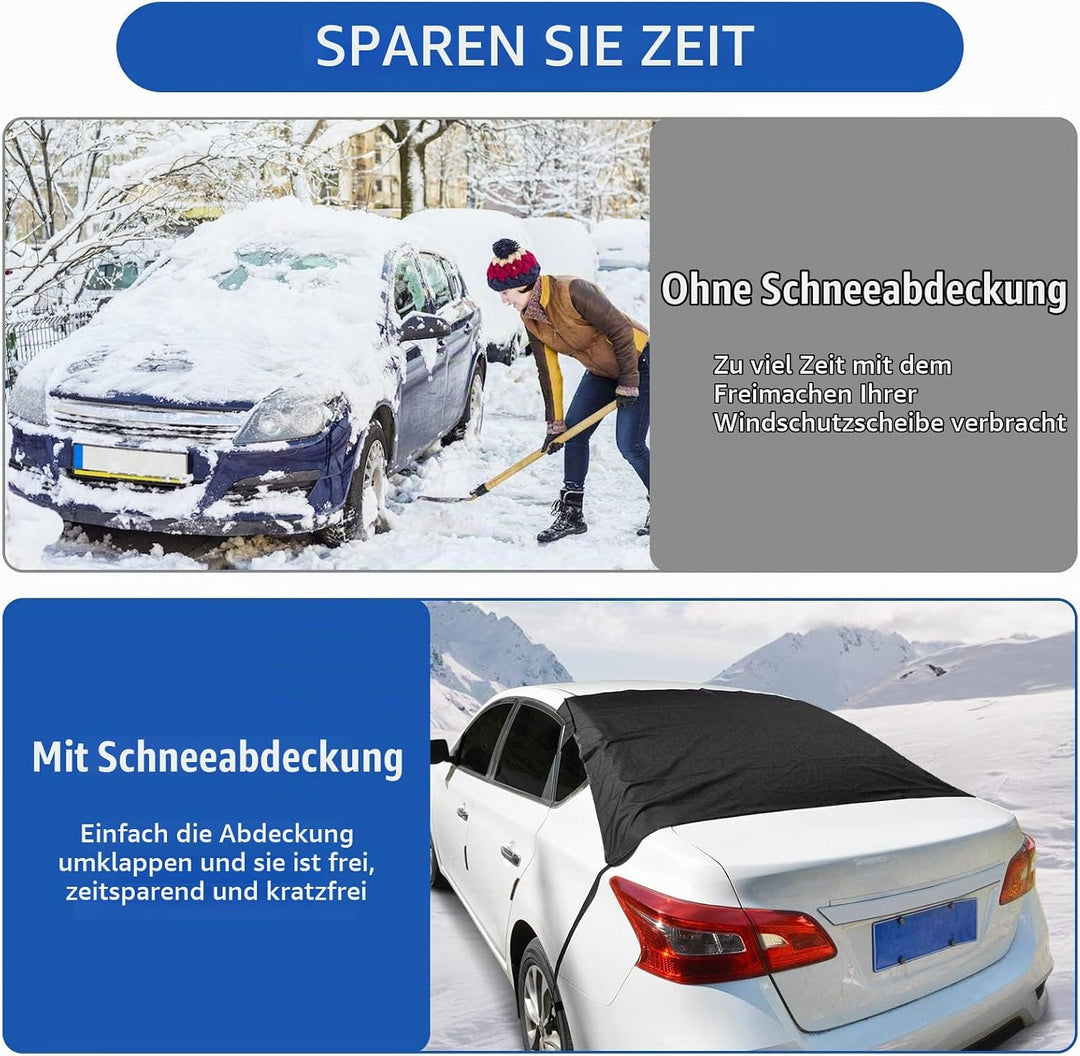 AYAMAYA Heckscheibenabdeckung Auto Heckscheibe Scheibenabdeckung Winter mit Magnet, Auto Eisschutz F