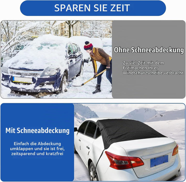 AYAMAYA Heckscheibenabdeckung Auto Heckscheibe Scheibenabdeckung Winter mit Magnet, Auto Eisschutz F