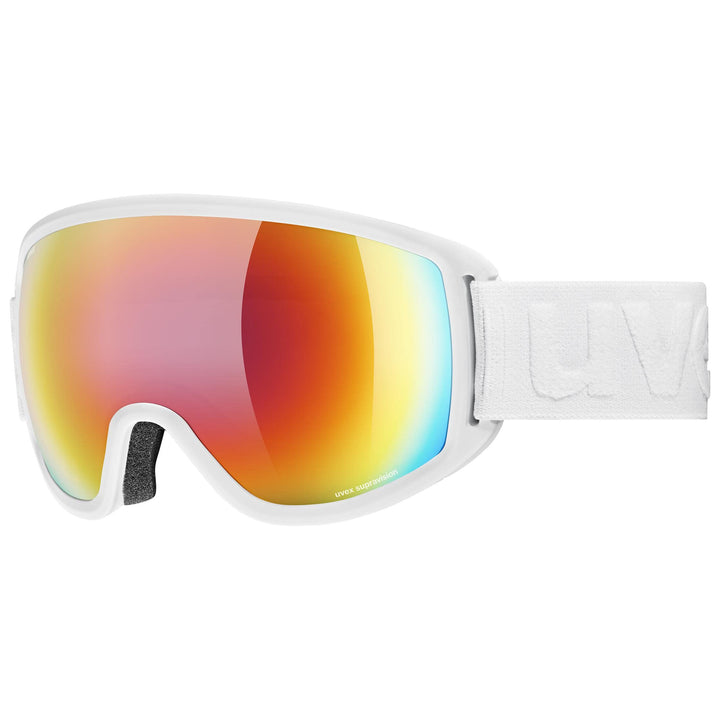 uvex Unisex Topic Fm Sphere Skibrille (1er Pack) Einheitsgrösse white mat/rainbow-rose, Einheitsgrös
