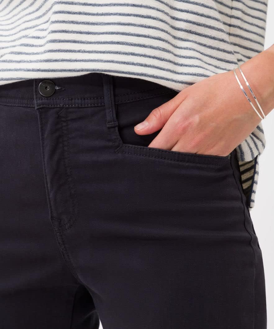 BRAX - Damen Five-Pocket-Hose aus wertigem Baumwollsatin, Style Mary (71-1707_9928820) 27W / 30L Gra