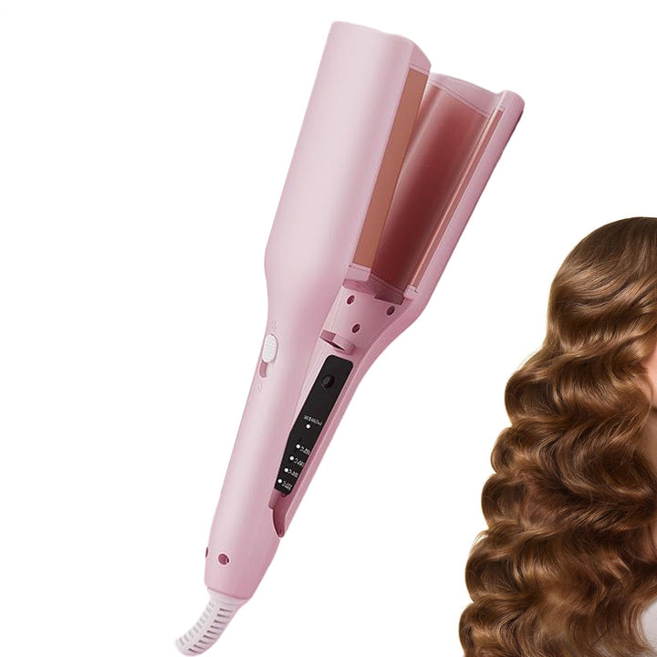 Lockenstab Schnellheizung und einstellbare Temperatur Rosa, Rosa