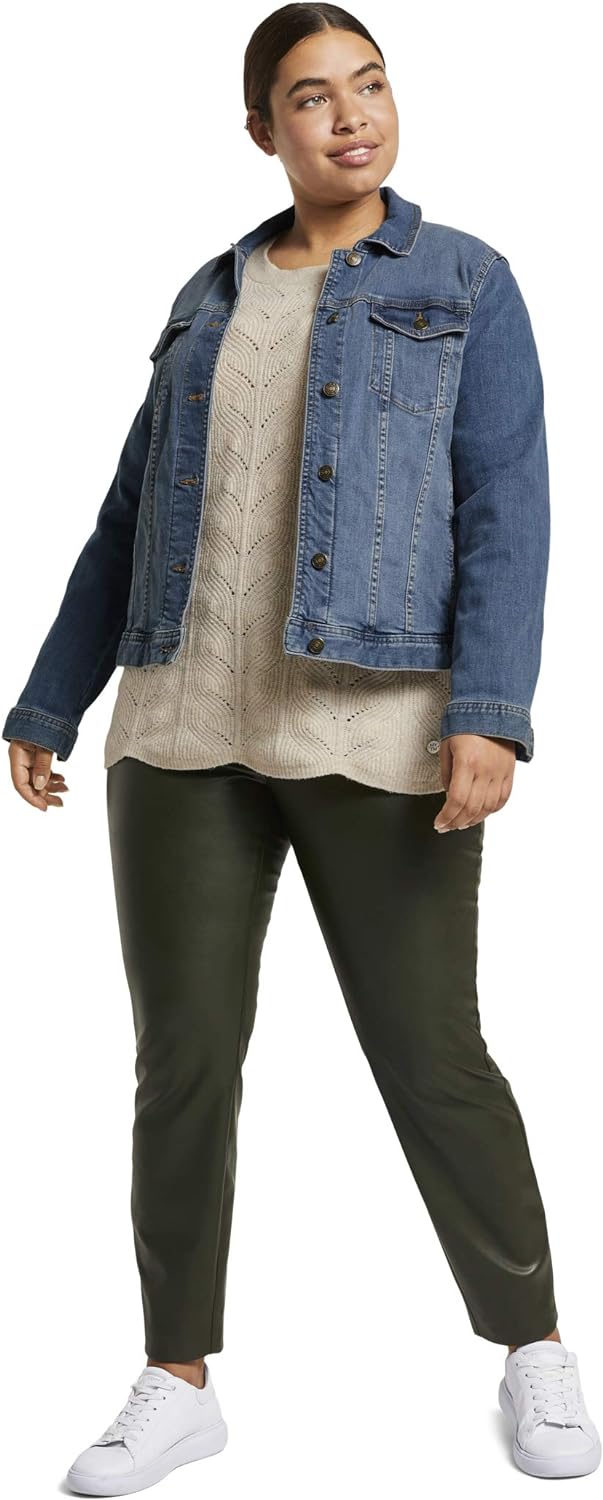 TOM TAILOR My True ME Damen Pullover &amp; Strickjacken Pullover mit Zopfstrickmuster Sand Dune Melange,