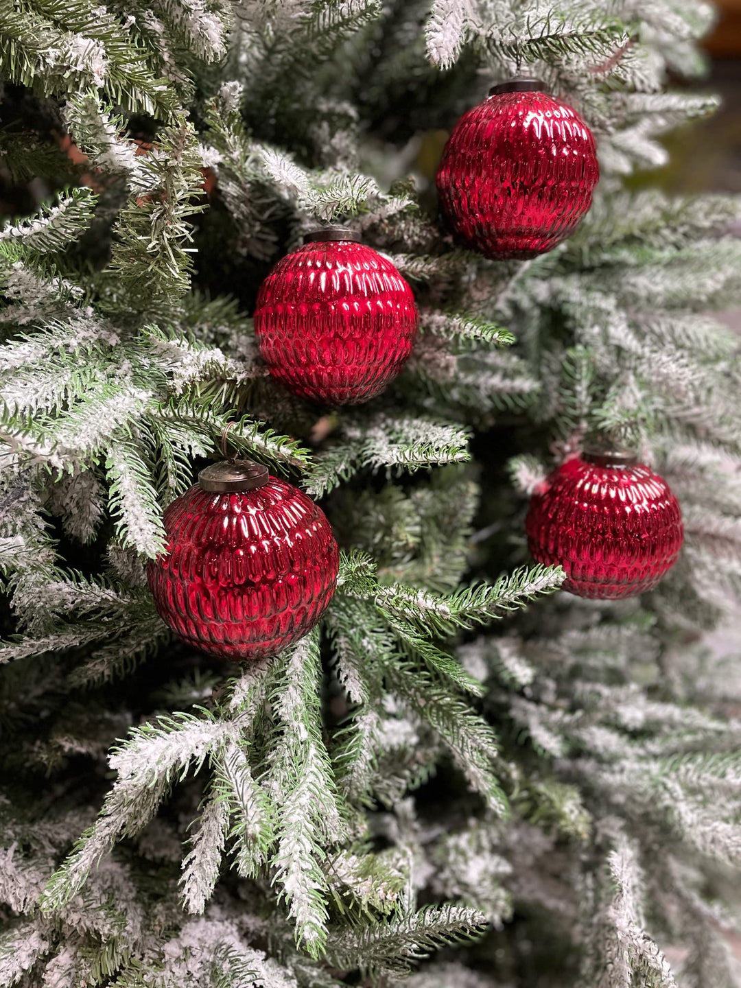 8er Set edle Luxus Glas Weihnachtskugeln Ø 10cm Weihnachtsbaum Kugeln Christbaumkugeln Weihnachts De