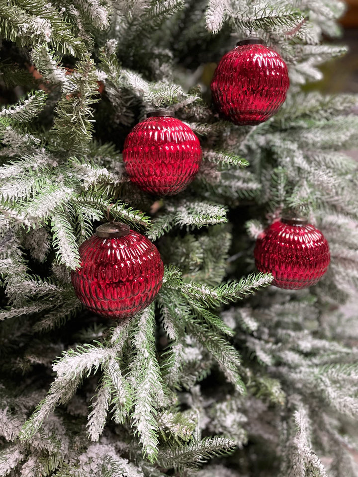 8er Set edle Luxus Glas Weihnachtskugeln Ø 10cm Weihnachtsbaum Kugeln Christbaumkugeln Weihnachts De