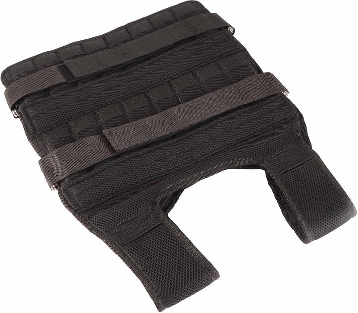 Greensen Gewichtete Weste 15KG für Krafttraining &amp; Ausdauer, Atmungsaktive Netz-Weste mit 32 Sandtas