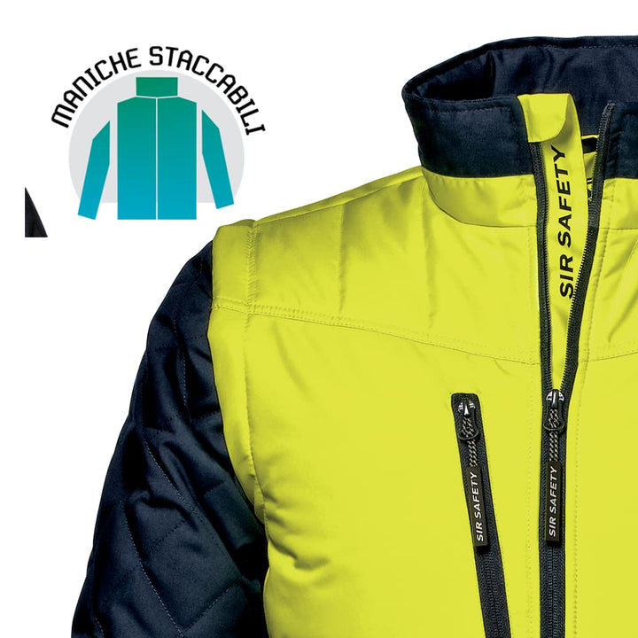 Sir Safety System MC4114ECS "Driver" Bundjacke, Warnschutz-gelb/blau, Grösse S
