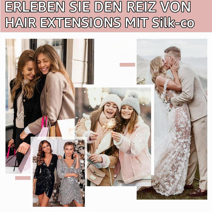Tape Extensions Echthaar 10stk, Remy Tape in Extensions Haarverlängerung, Skin Weft Echthaar Haarext