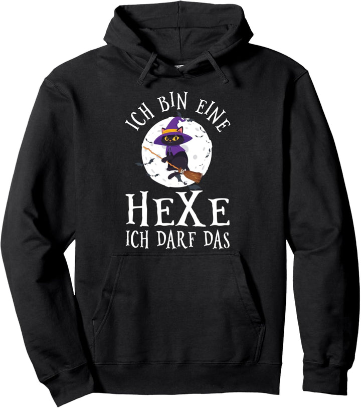 Ich Bin Eine Hexe Ich Darf Das Hexerei Katze Hexen Spruch Pullover Hoodie