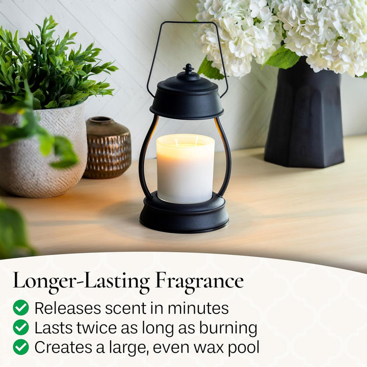 Candle Warmers Hurricane Laterne Kerzenwärmer schwarz