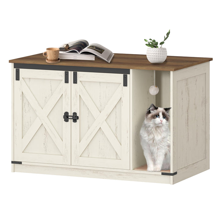 Hzuaneri Katzenschrank, Katzentoilette, Katzenklo Schrank, Versteckte Katzentoilette Kabinett Möbel