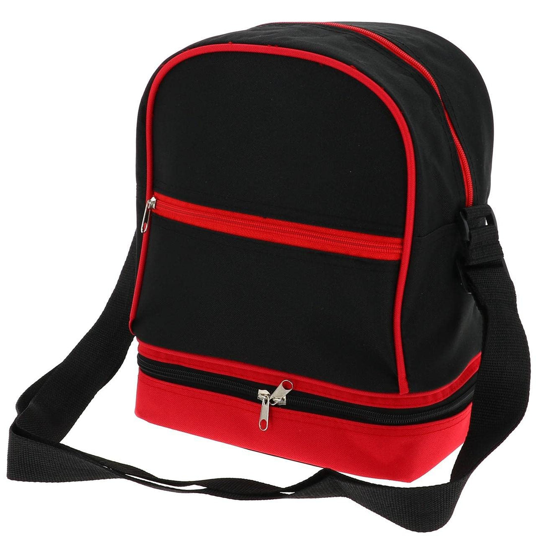 Tremblay - Kugeltasche, Schwarz/Rot – Tasche für Boccia-Kugeln, Schwarz Einheitsgrösse