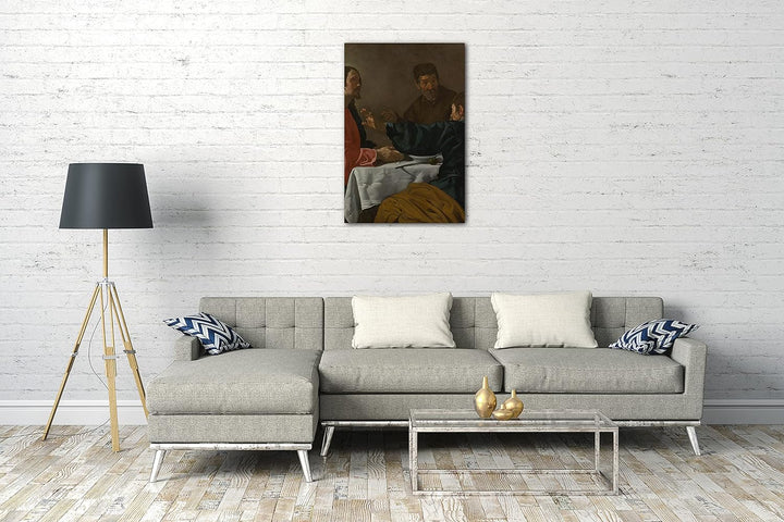 Printed Paintings Leinwand (60x80cm): Velázquez - Das Abendmahl in Emmaus 60x80 cm, 60x80 cm