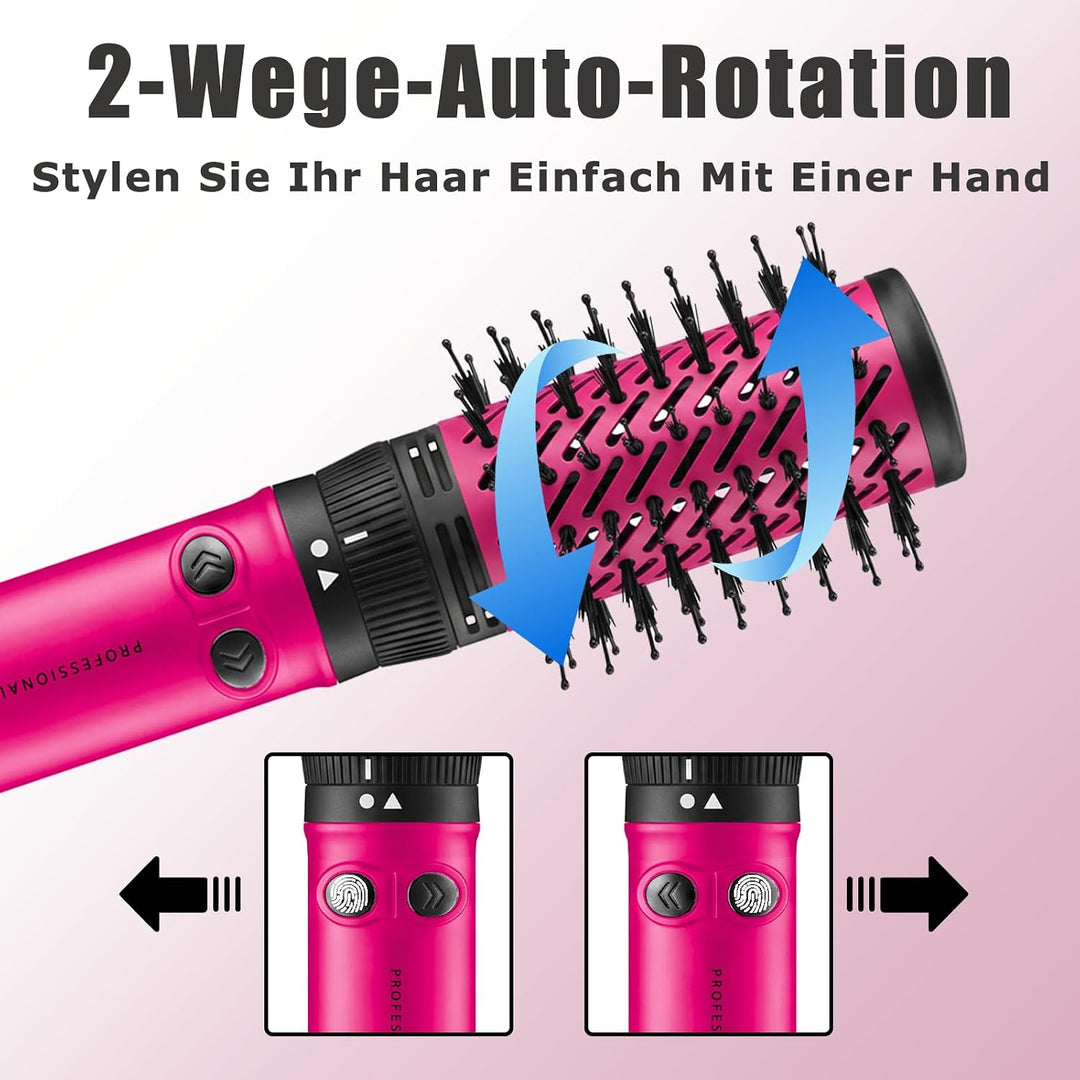 VGR 480 Rundbürste Profi 2 in 1 Föhnbürste Mit 32mm 50mm Für Salon, Rot, Rot