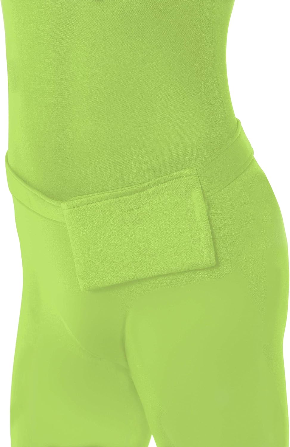 Smiffys, Herren Second Skin Kostüm in Grün, Ganzkörperanzug mit Bauchtasche, Grösse: L, 21740, M