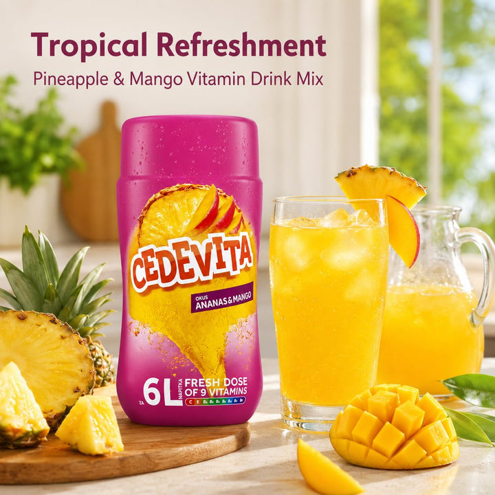 Cedevita Vitamin Drink Pineapple Mango Flavored Powder, 455 g, 1 Stück