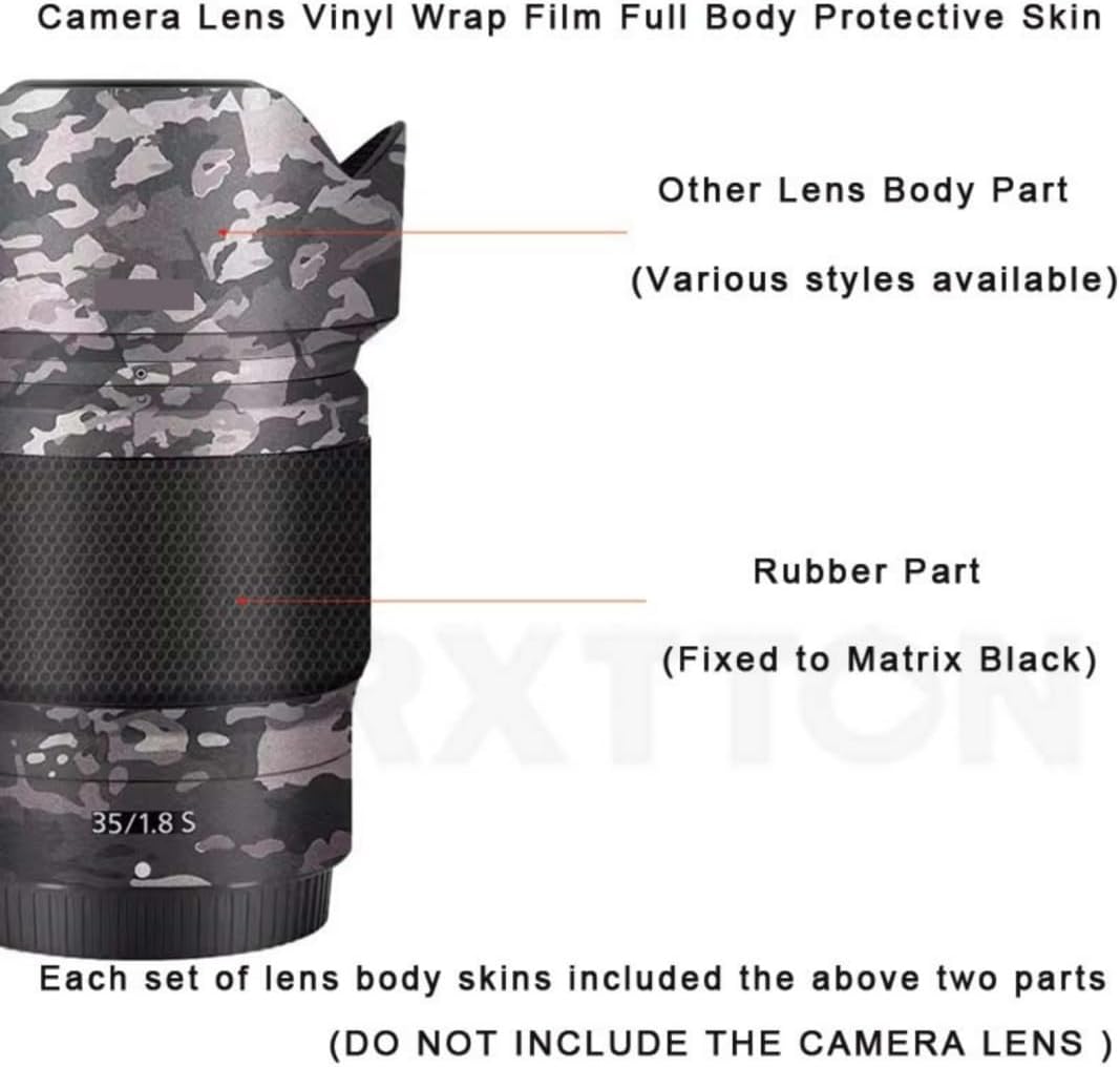 Anti-Kratz-Kamera-Aufkleber für Sony E 18–135 mm F3.5–5.6, Schutzfolie, Körperschutz, Aufkleber, 18–