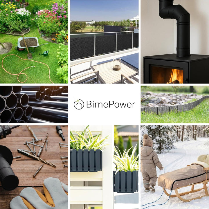 BirnePower Werkzeugwand KOR3 Set, 2 Panele mit 30 Stapelboxen, Wandregal für Werkstatt &amp; Garage, Sic