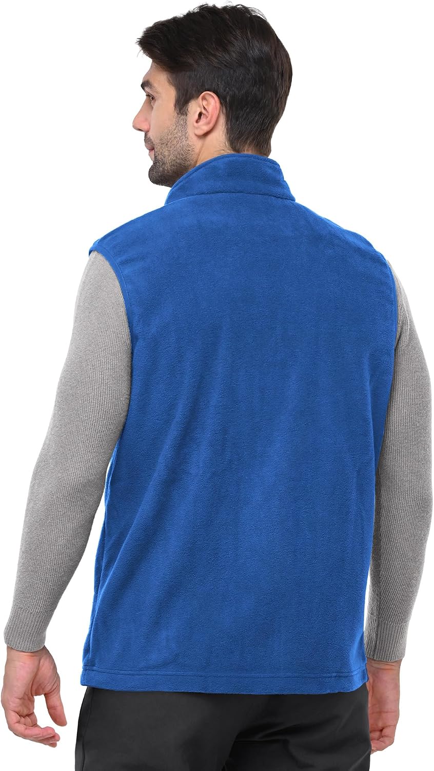 Fleece Weste Herren Leicht Ärmellose Fleeceweste Jacke Winddicht Warm Gefütterte Winterweste Arbeits