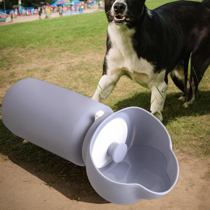 Reise-Wasserflasche für Hunde – Hunde-Wasserflaschen zum Spazierengehen grau B, grau B