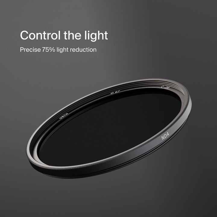 Urth 77 mm Graufilter ND4 (2 Stop) ND Filter (Plus) 77mm, 77mm