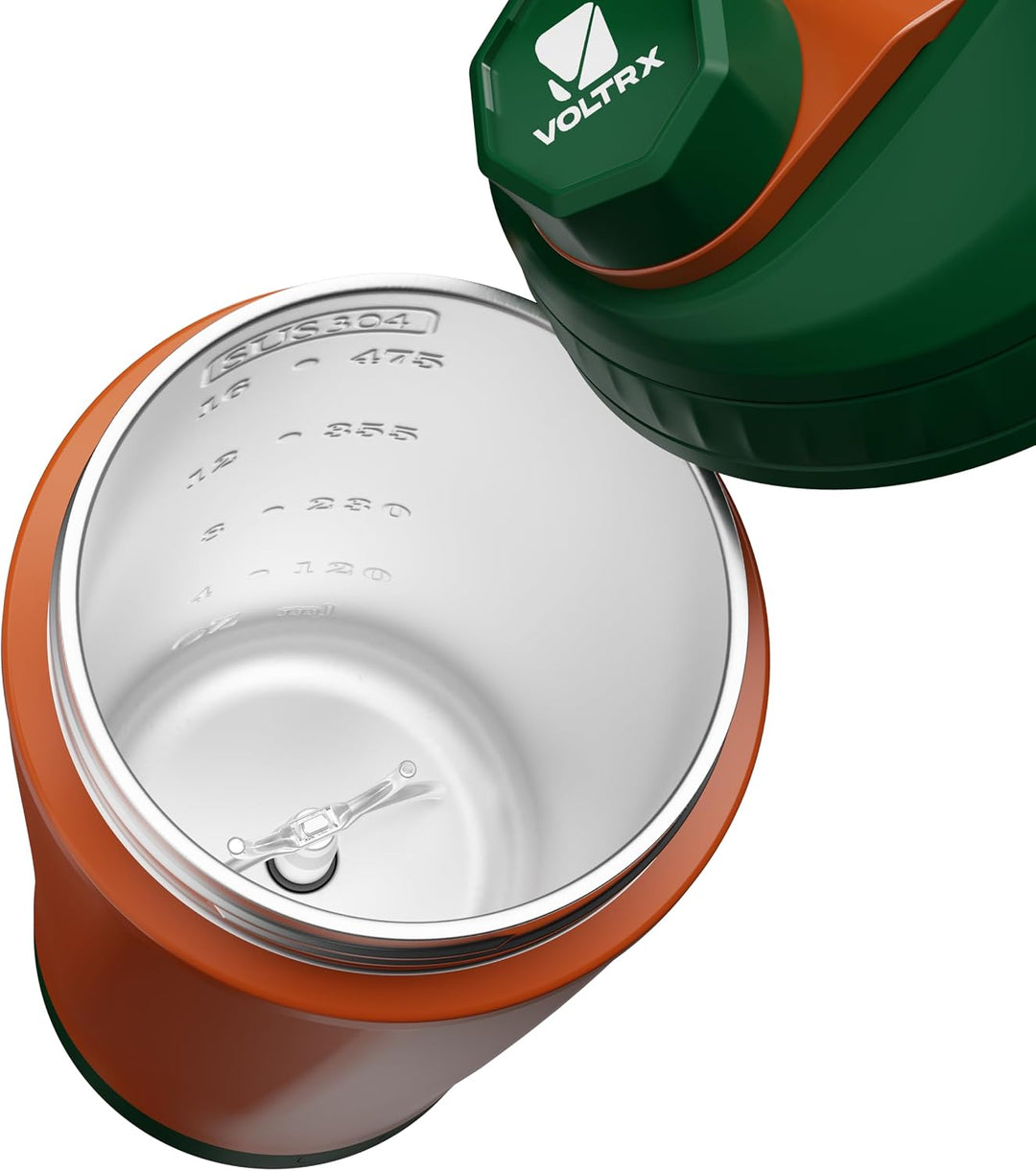 VOLTRX ChillMix Shaker Isoliertem Edelstahl - USB-C Aufladbarer Elektrischer Proteinshake-Mixer, Sha