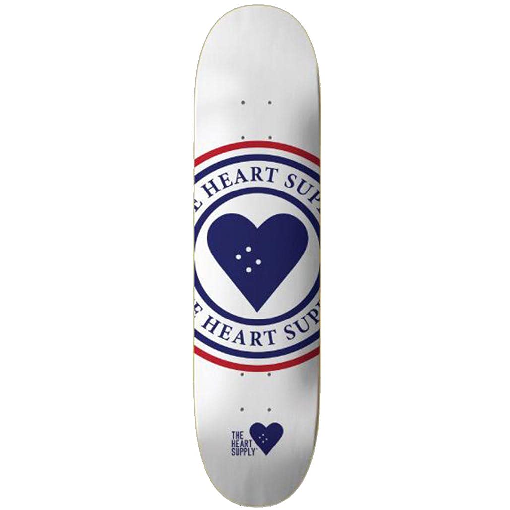 Centrano Unisex – Erwachsene Insignia Skateboard Deck 8.25" Weiss, 8.25" Weiss