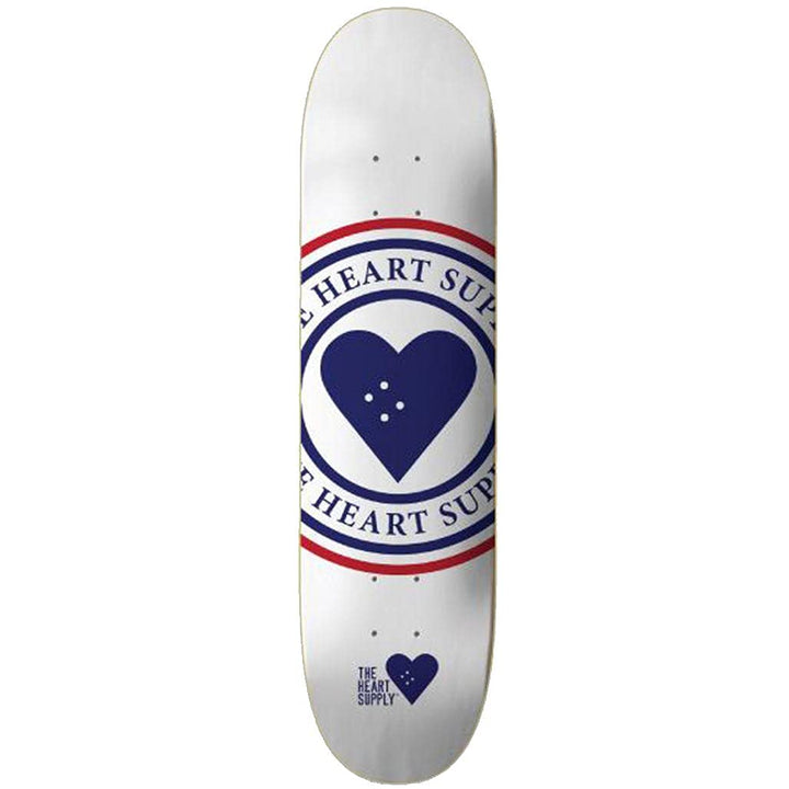 Centrano Unisex – Erwachsene Insignia Skateboard Deck 8.25" Weiss, 8.25" Weiss