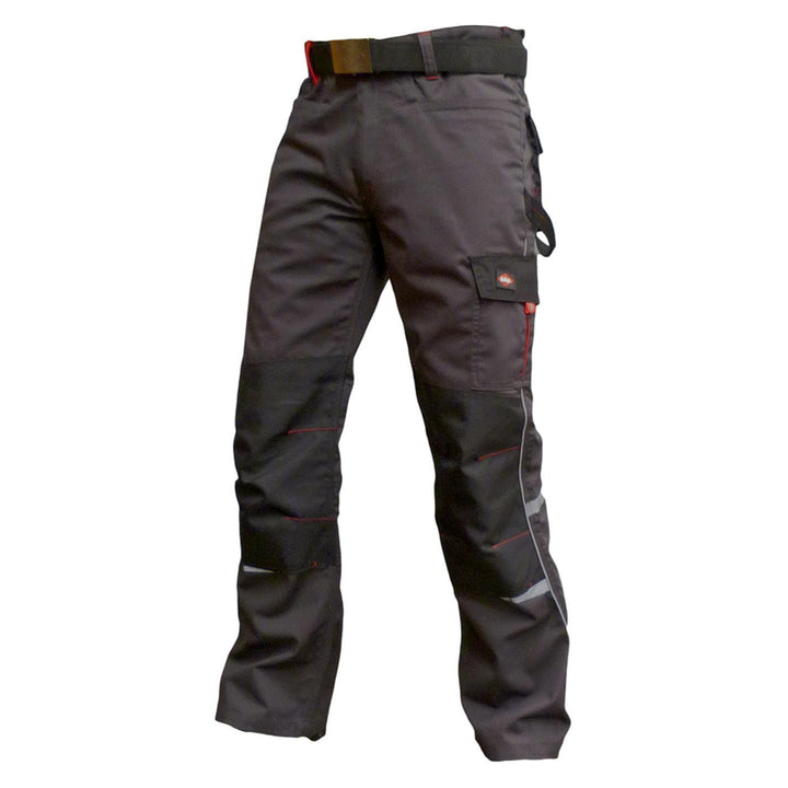 Lee Cooper LCPNT236 Arbeitskleidung, Herren-Cargo-Arbeitshose mit mehreren Taschen 42W / 31L Grau, 4