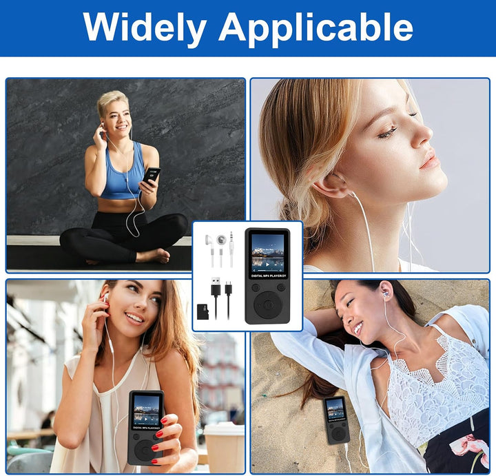 MP3 Player Bluetooth 5.3 32GB, Tragbarer Musikplayer mit Lautsprecher