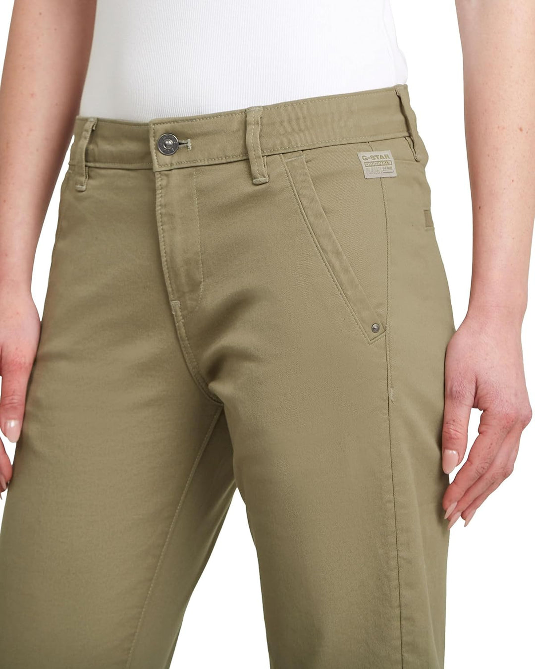 G-Star Damen Kate Boyfriend Chino 23W / 28L Grün (Ensis Green D25257-c105-6057), 23W / 28L Gr&amp;