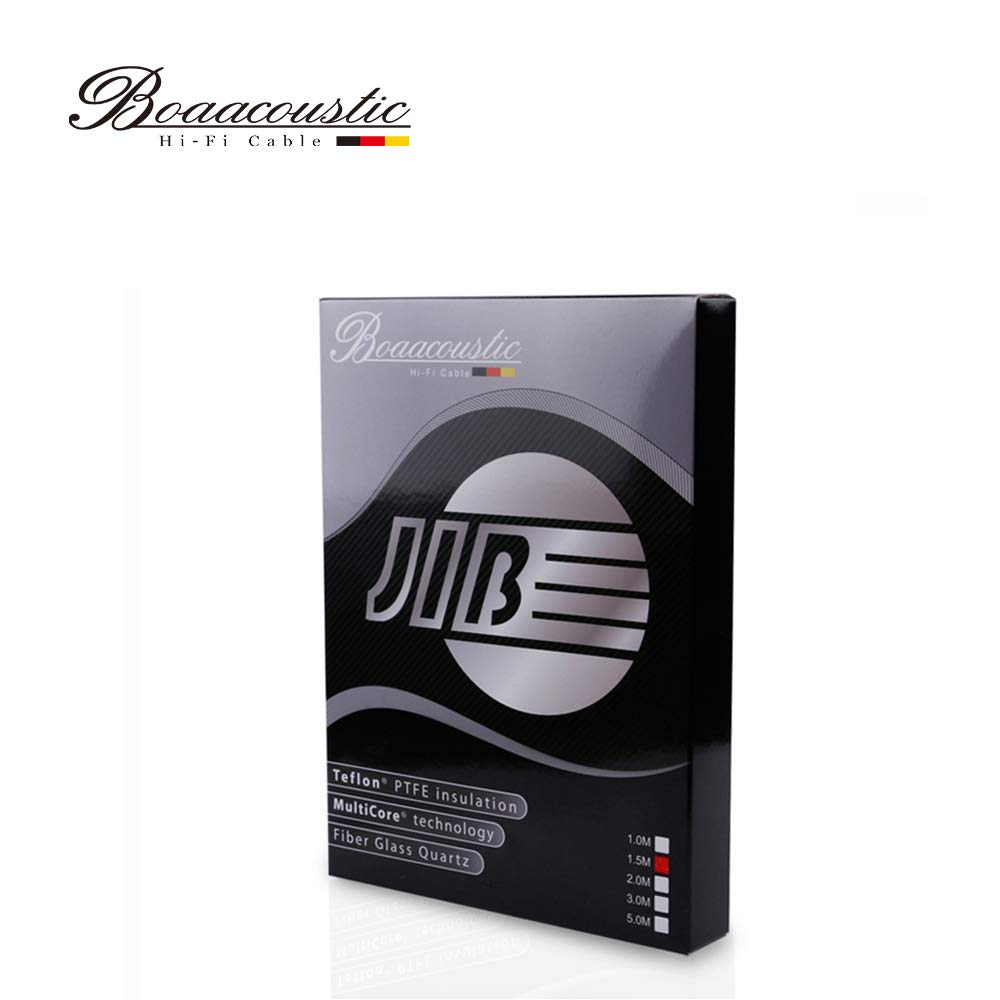 BOAACOUSTIC Cinch Kabel - Stereo Audio RCA Kabel 2x Stecker zu 2x Stecker - für HiFi-Anlage, HiFi-Re