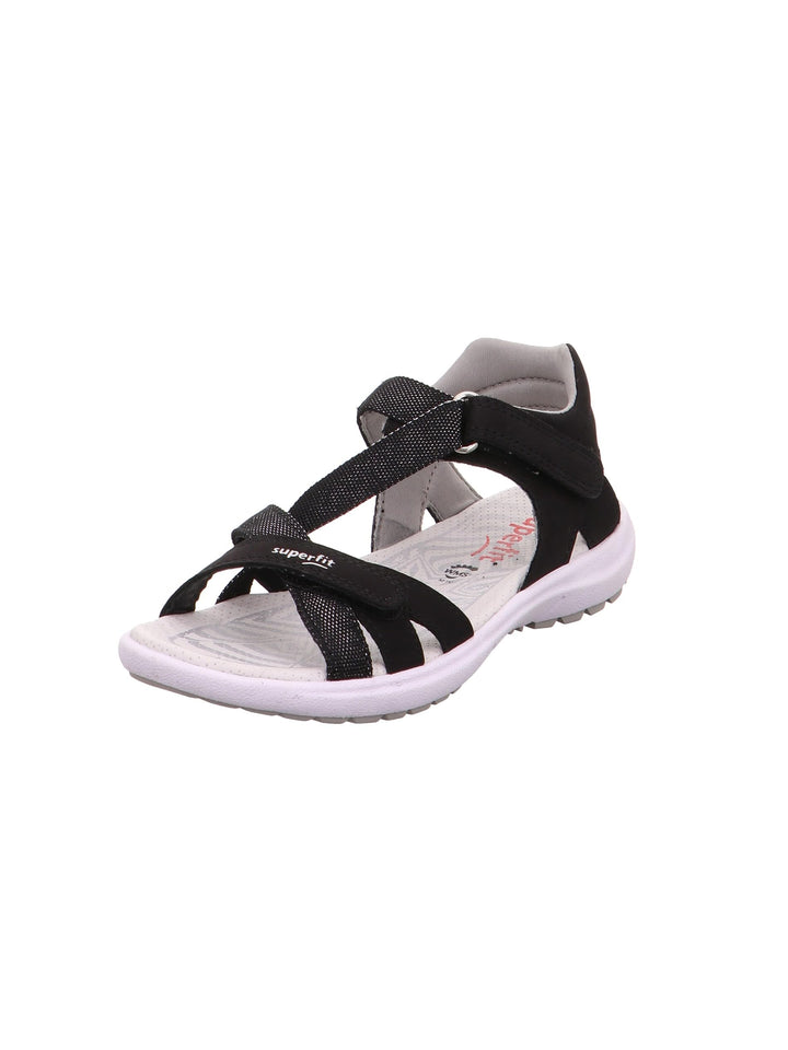 Superfit RAINBOW Sandale 0-609203 Mädchen 33 EU Schwarz Schwarz 0000, 33 EU Schwarz Schwarz 0000
